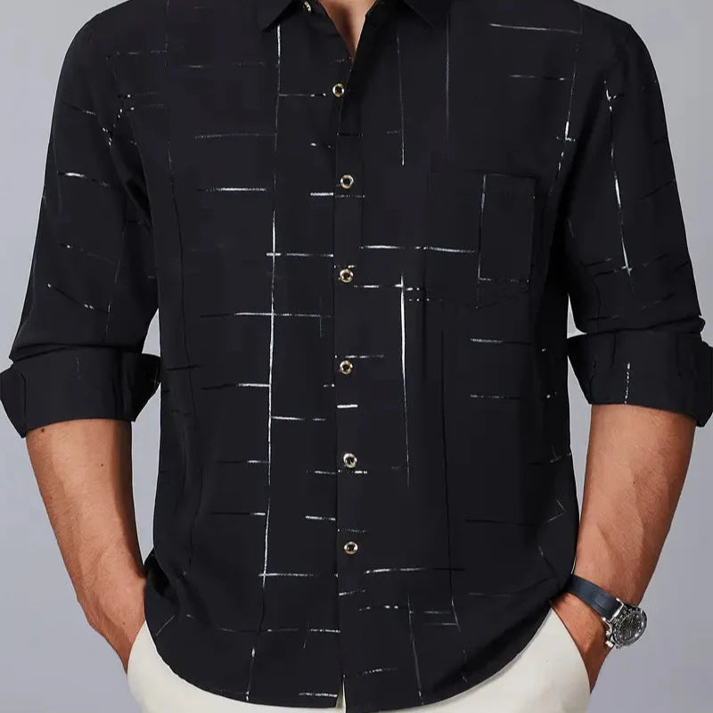 Kit de Camisas Sociais Acetinadas de Manga Longa Malven + BRINDES